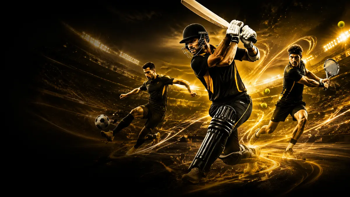 Sports exchange experience featuring cricket, football and tennis